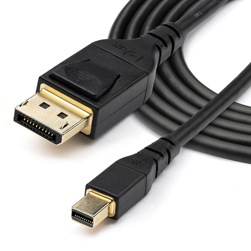 StarTech.com 1m Mini DisplayPort naar DisplayPort 1.4 VESA Certified Kabel 8K 60Hz HBR3 HDR Super UHD mDP naar DP 1.4 Slim (34 AWG) Ultra HD 4K 120Hz Video/Monitorkabel