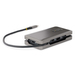 StarTech.com USB-C Multiport Adapter, 4K 60Hz HDMI/VGA, 3-Port USB Hub, 100W Power Delivery Pass-Through, GbE, Travel Docking Station met Charging, Mini Dock, 30cm Wrap-Around Kabel