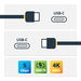 StarTech.com 2m USB C Kabel 5Gbps, Hoogwaardige USB-C Kabel, USB 3.1/3.2 Gen 1 Type-C Kabel, 100W (5A) Power Delivery Charging, DP Alt Mode, USB C naar C Kabel, Charge & Sync