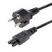 StarTech.com 3m Laptop Stroomkabel, EU Schuko Plug naar C5 (Clover Leaf), 2.5A 250V, 18AWG, Laptop Vervangkabel, Printer Voedingkabel, Laptop Lader Kabel / Laadkabel, UL-Listed