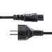 StarTech.com 3m Laptop Stroomkabel, EU Schuko Plug naar C5 (Clover Leaf), 2.5A 250V, 18AWG, Laptop Vervangkabel, Printer Voedingkabel, Laptop Lader Kabel / Laadkabel, UL-Listed