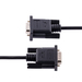 StarTech.com 3m RS232 Serial Null Modem Kabel, Seriële Crossover Kabel met Al-Mylar Afscherming, DB9 Seriële COM Poort Kabel Female naar Male, Compatibel met DTE Apparatuur, Zwart, F/M