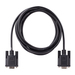 StarTech.com 3m RS232 Serial Null Modem Kabel, Seriële Crossover Kabel met Al-Mylar Afscherming, DB9 Seriële COM Poort Kabel Female naar Male, Compatibel met DTE Apparatuur, Zwart, F/M