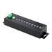StarTech.com 10-Port Industriële USB 2.0 Hub, Rugged USB Hub met ESD Level 4 Bescherming, DIN/Wand/Bureau-Monteerbare USB-A HUB, Heavy Duty USB Hub met Vergrendelbare Poorten