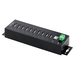 StarTech.com 10-Port Industriële USB 2.0 Hub, Rugged USB Hub met ESD Level 4 Bescherming, DIN/Wand/Bureau-Monteerbare USB-A HUB, Heavy Duty USB Hub met Vergrendelbare Poorten