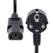 StarTech.com 3m Stroomkabel, 18AWG, EU Schuko naar C13 Voedingskabel, 250V 10A, Zwart, AC Vervangkabel, TV/Monitor Stroomkabel, Schuko CEE 7/7 naar IEC 60320 C13 Voedingskabel, PC Electriciteitssnoer