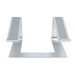 StarTech.com Laptop Standaard Bureau, Aluminum, Zilver, Max 5kg, Ergonomische Laptopstandaard, Draagbare Laptop Verhoger, Notebook Computer Stand voor Macbook Air/Pro, Dell XPS, Lenovo