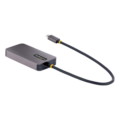 StarTech.com USB-C Display Adapter, USB C naar HDMI DVI VGA Adapter, 4K 60Hz, Aluminium, Video Display Adapter, Thunderbolt 3 / 4 Compatibel, USB Type C Travel Adapter