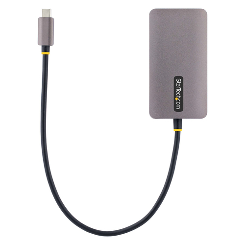 StarTech.com USB-C Display Adapter, USB C naar HDMI DVI VGA Adapter, 4K 60Hz, Aluminium, Video Display Adapter, Thunderbolt 3 / 4 Compatibel, USB Type C Travel Adapter