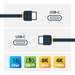 StarTech.com 3m Actieve USB-C Kabel, USB 3.2 Gen 2 10Gbps, Lange USB Type-C Data Transfer Kabel, 60W Power Delivery, 8K 60Hz, DP 1.4 Alt Mode met HBR3/HDR10/MST/DSC 1.2/HDCP 2.2, USB C naar C kabel
