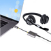 StarTech.com USB-C Headphone Splitter, USB Type C Dual Headset Adapter met Mic Input, USB C naar 3.5mm Audio Adapter/Earphone Dongle, USB C naar Audio Jack/Aux Output, 24-bit DAC
