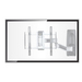 StarTech.com Draaibare TV Beugel voor 26" tot 65" (45kg) Flat of Curved TVs, VESA TV Muursteun, Inklapbaar/Kantelbaar, Low Profile TV Muurbeugel, Zwenkbare Premium TV Arm