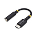 StarTech.com USB-C naar 3.5mm TRRS Headphone/Headset Adapter, Aux Audio Adapter, 3.5mm Jack, USB Type-C Aux Dongle, Hi-Fi 32-bit DAC, Voor Laptop/Phone/Tablet, Ondersteunt USB-C/Thunderbolt
