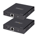StarTech.com 4K HDMI Extender Over CAT5/CAT6 Kabel, 4K 60Hz HDR Video Extender Tot 70m, HDMI Verlenger Over UTP/Ethernet Kabel, S/PDIF Audio Out, HDMI Transmitter/Receiver Kit