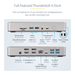 StarTech.com Thunderbolt 4 Multi-Monitor Docking Station, Quad/Triple/Dual Display Dock, 2x HDMI/2x DisplayPort, 7x USB Hub, 2.5Gb Ethernet, 98W Power Delivery