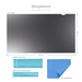 StarTech.com 19.5-inch 16:9 Computer Monitor Privacy Filter, Anti-Glans Privacyscherm met 51% Blauw Licht Reductie, Monitor Screen Protector met +/- 30 Grad. Kijkhoek