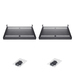 StarTech.com 2 Pack 1U Server Rack Schap, Universele Geventileerde Rack Mount Cantilever Plank, Voor 19" Netwerk Rack/Kast, Heavy-Duty Staal, Capaciteit 20kg, Diepte 40cm