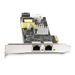 StarTech.com 2-Port 2.5Gbps NBASE-T PoE Netwerkkaart, Dual Intel I225-V, 802.3af/at PoE+ Multi-Gigabit NIC, PCI Express Server LAN Kaart, LP4/8-Pin PCIe-Powered