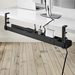 StarTech.com Kabelgoot voor onder Bureau, Verstelbare Kabel Organizer, Installatie via Klemsysteem zonder Schroeven of Boren, Opbergbox Stekkerdoos, Zwart