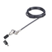 StarTech.com 3-in-1 Universeel Laptop Kabelslot, 2m Security Kabel met Master Key, Computer Beveiliging, Compatibel met Noble Wedge&reg;/Nano/K-Slot, Anti-Diefstal Snijbestendige Kabel