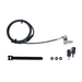 StarTech.com 3-in-1 Universeel Laptop Kabelslot, 2m Security Kabel met Master Key, Computer Beveiliging, Compatibel met Noble Wedge&reg;/Nano/K-Slot, Anti-Diefstal Snijbestendige Kabel