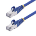 StarTech.com 50cm CAT8 Netwerkkabel, Blauw, Snagless RJ45, 25G/40G, 2000MHz, 100W PoE++, S/FTP, 26AWG 100% Pure Koperdraad, LSZH, Shielded Ethernet Kabel met Trekontlasting, Fluke Channel Getest