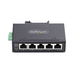 StarTech.com 5-Port Unmanaged Industriële Netwerk Switch, 10/100/1000Mbps Ethernet, DIN Rail/Wandmonteerbaar, Rugged IP30 Gigabit Ethernet Switch, -40°C - 75°C, 9~60V DC, TAA Compliant