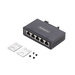 StarTech.com 5-Port Unmanaged Industriële Netwerk Switch, 10/100/1000Mbps Ethernet, DIN Rail/Wandmonteerbaar, Rugged IP30 Gigabit Ethernet Switch, -40°C - 75°C, 9~60V DC, TAA Compliant