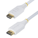 StarTech.com 3m Premium Gecertificeerde High Speed HDMI Kabel, 4K 60Hz/1440p 144Hz, HDR10/HDCP 2.2/ARC, 18Gbps, UHD HDMI 2.0 Kabel voor TV/Monitor/Scherm, TPE Mantel, Wit