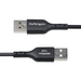 StarTech.com 1m USB-A naar USB-C Laadkabel, USB-A naar USB Type-C Oplaadkabel, Opladen & Synchroniseren, 3A Fast Charge, USB 2.0 Data Transfer Kabel, TPE Mantel, Zwart