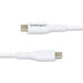 StarTech.com 2m USB-C Laadkabel, Wit, USB C Kabel, USB 2.0 Type-C Laptop Oplaadkabel, 60W 3A Power Delivery, TPE Mantel, USB-C Data Transfer Kabel, M/M