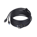StarTech.com 3m DisplayPort en USB KVM Kabel, 5Gbps, 4K 60Hz, HDR10, DP 1.2 en USB Combo Kabel voor KVM Switches