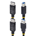 StarTech.com 3m DisplayPort en USB KVM Kabel, 5Gbps, 4K 60Hz, HDR10, DP 1.2 en USB Combo Kabel voor KVM Switches