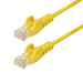 StarTech.com 1,5m Dunne CAT6 Ethernet Kabel, Geel, Snagless, 100W PoE, UTP, LSZH, 28AWG Pure Koperdraad, Slim RJ45 Netwerk Patchkabel met Trekontlasting, Fluke Getest