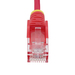 StarTech.com 1m Dunne CAT6 Ethernet Kabel, Rood, Snagless, 100W PoE, UTP, LSZH, 28AWG Pure Koperdraad, Slim RJ45 Netwerk Patchkabel met Trekontlasting, Fluke Getest