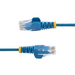 StarTech.com 5m Dunne CAT6 Ethernet Kabel, Blauw, Snagless, 100W PoE, UTP, LSZH, 28AWG Pure Koperdraad, Slim RJ45 Netwerk Patchkabel met Trekontlasting, Fluke Getest