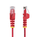 StarTech.com 5m Dunne CAT6 Ethernet Kabel, Rood, Snagless, 100W PoE, UTP, LSZH, 28AWG Pure Koperdraad, Slim RJ45 Netwerk Patchkabel met Trekontlasting, Fluke Getest