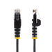 StarTech.com 10m Dunne CAT6 Ethernet Kabel, Zwart, Snagless, 100W PoE, UTP, LSZH, 28AWG Pure Koperdraad, Slim RJ45 Netwerk Patchkabel met Trekontlasting, Fluke Getest