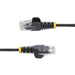 StarTech.com 10m Dunne CAT6 Ethernet Kabel, Zwart, Snagless, 100W PoE, UTP, LSZH, 28AWG Pure Koperdraad, Slim RJ45 Netwerk Patchkabel met Trekontlasting, Fluke Getest