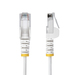 StarTech.com 15m Dunne CAT6 Ethernet Kabel, Wit, Snagless, 100W PoE, UTP, LSZH, 28AWG Pure Koperdraad, Slim RJ45 Netwerk Patchkabel met Trekontlasting, Fluke Getest