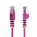 StarTech.com 2,5m Dunne CAT6 Ethernet Kabel, Roze, Snagless, 100W PoE, UTP, LSZH, 28AWG Pure Koperdraad, Slim RJ45 Netwerk Patchkabel met Trekontlasting, Fluke Getest