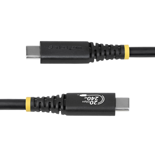 StarTech.com 2m USB4 Kabel, 20Gbps, USB-IF Gecertificeerde USB-C Kabel, 240W PD EPR, 4K 120Hz DP 2.1, TPE Mantel, USB Type-C Kabel