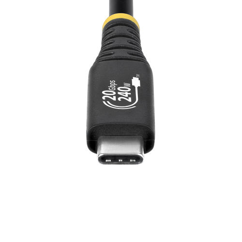 StarTech.com 2m USB4 Kabel, 20Gbps, USB-IF Gecertificeerde USB-C Kabel, 240W PD EPR, 4K 120Hz DP 2.1, TPE Mantel, USB Type-C Kabel