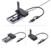 StarTech.com USB-C/USB-A naar M.2 NVMe en 2.5in/3.5in SATA Adapter, 10Gbps, Tool-Free Externe SSD Hard Drive Lezer, B+M/M-Key