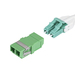 StarTech.com LC naar LC Coupler, 10 Stuks, OS2 Single Mode SC Footprint LC Glasvezel Koppelstuk zonder Flens, LC/APC Duplex Adapter