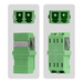 StarTech.com LC naar LC Coupler, 10 Stuks, OS2 Single Mode SC Footprint LC Glasvezel Koppelstuk zonder Flens, LC/APC Duplex Adapter