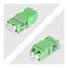 StarTech.com LC naar LC Coupler, 10 Stuks, OS2 Single Mode SC Footprint LC Glasvezel Koppelstuk zonder Flens, LC/APC Duplex Adapter