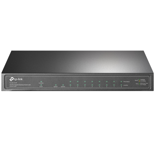 TP-Link TL-SG1210P netwerk-switch Unmanaged Gigabit Ethernet (10/100/1000) Power over Ethernet (PoE) Grijs