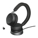 Jabra Evolve2 75 Headset Bedraad en draadloos Hoofdband Oproepen/muziek USB Type-C Bluetooth Oplaadhouder Zwart