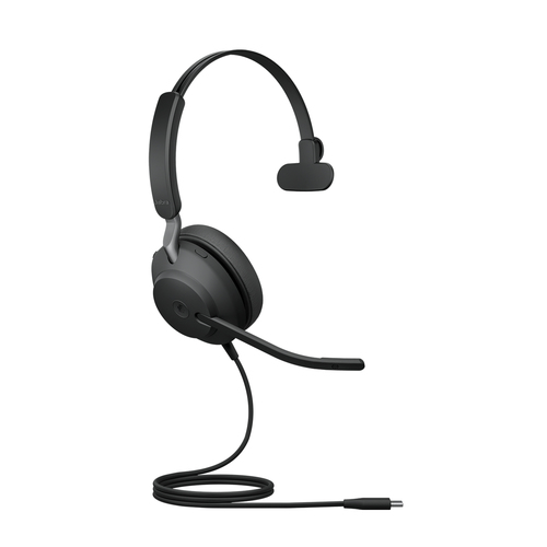 Jabra Evolve2 40 SE Headset Bedraad Hoofdband Kantoor/callcenter USB Type-C / USB Type-A Zwart